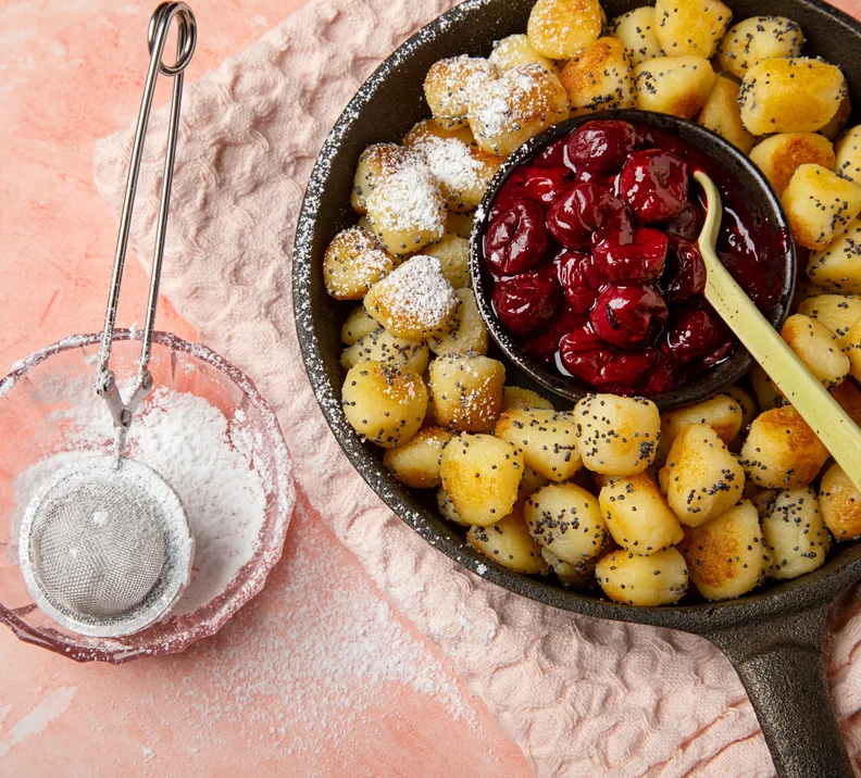 Süsse Gnocchini mit Kompott